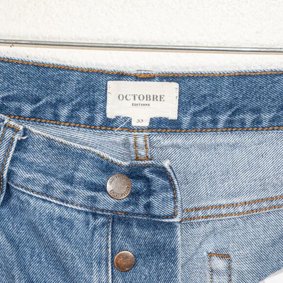 OCTOBRE Editions Men's Denim Jeans Blue washed size 33 - Picture 2 of 12